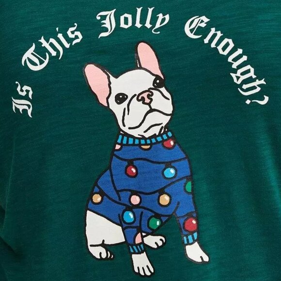 ❤️NWT VINTAGE TORRID TANK DOG CHRISTMAS SLEEVELESS GRAPHIC TEE PLUS SIZE - Picture 2 of 15